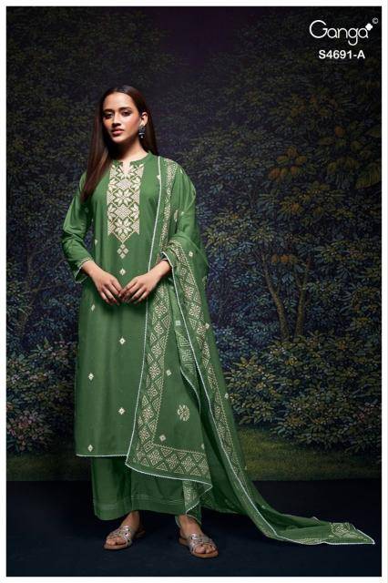 Ganga juvira 4691 Wholesale dress materials suppliers in Bangalore